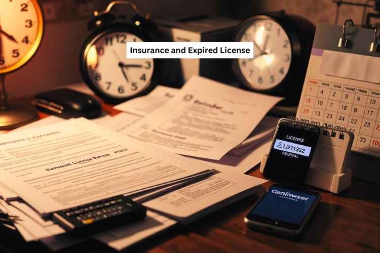 Insurance and Expired License