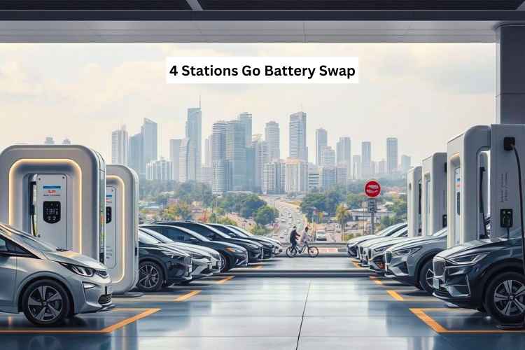 4 Stations Go Battery Swap