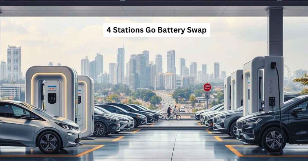4 Stations Go Battery Swap