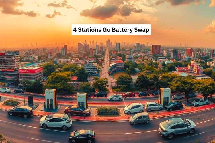 4 Stations Go Battery Swap