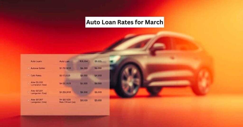 Auto Loan Rates for March