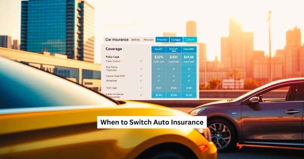 When to Switch Auto Insurance