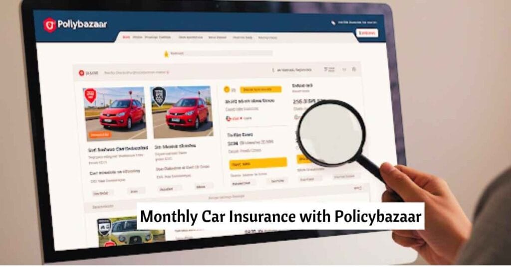Monthly Car Insurance with Policybazaar