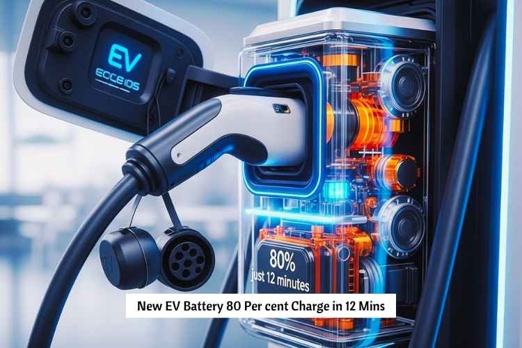 New EV Battery 80 Per cent Charge in 12 Mins